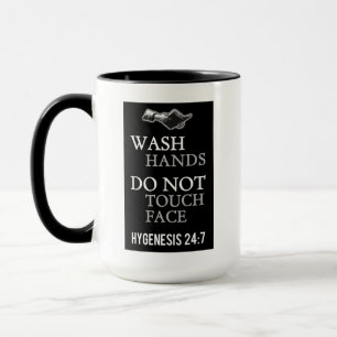 Mug Les Mains De Lavage Ne Touchent Pas La Citation Bi