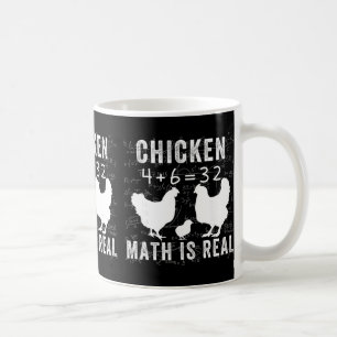 Mug Les maths du poulet sont réelles, amateur de poule