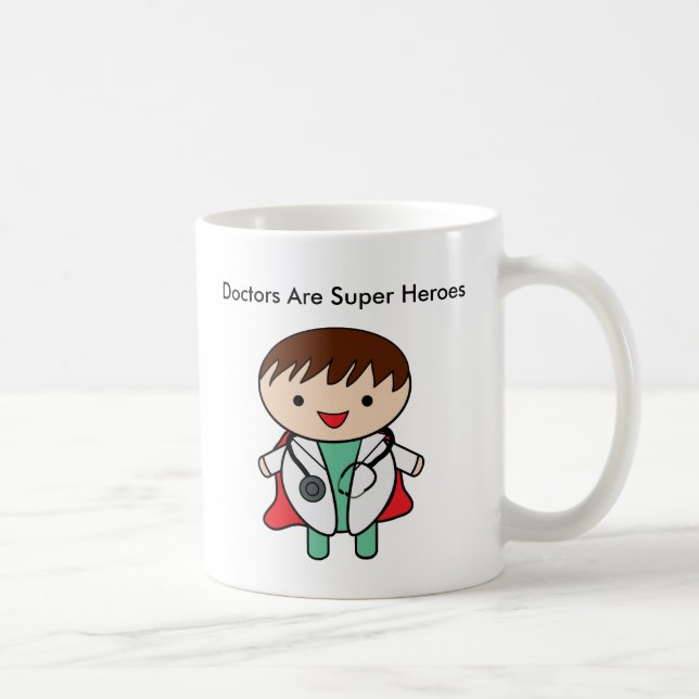 Mug Les médecins sont de super héros (Droite)