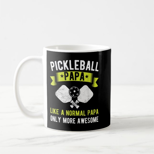 Mug Les Mens Pickleball Papa Seulement Plus Awesome Fa (Gauche)