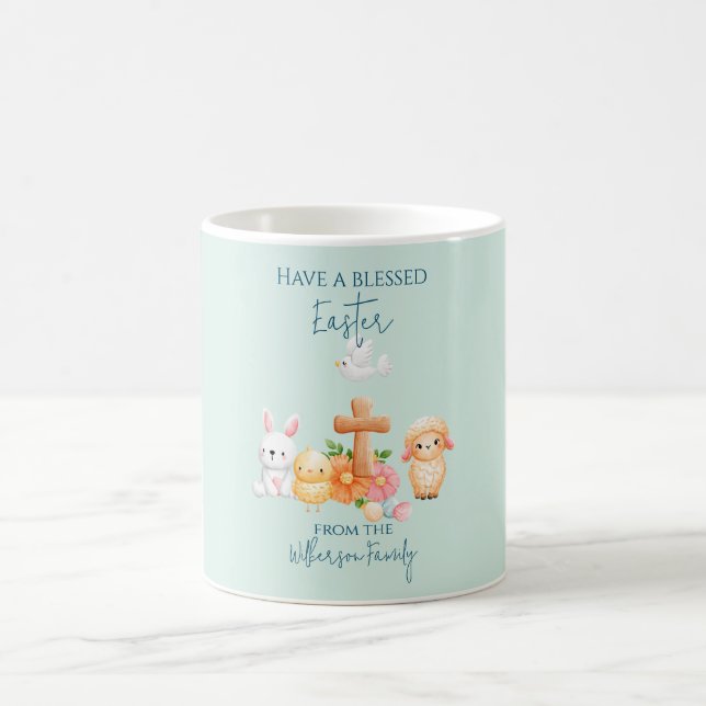 Mug Les mignons animaux religieux de Pâques (Centre)