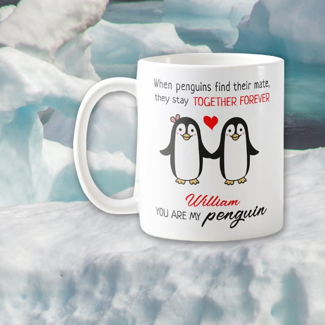 Mug Les mignons pingouins ensemble pour toujours, Sain (Créateur téléchargé)