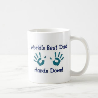 Mug Les mondes le meilleur papa, mains attaquent vers