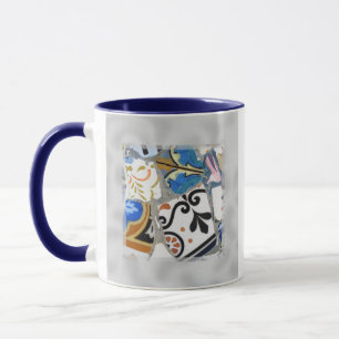 Mug Les mosaïques de Barcelone Gaudi se ferment