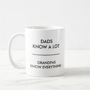 Mug Les papas savent que beaucoup les grand-papas