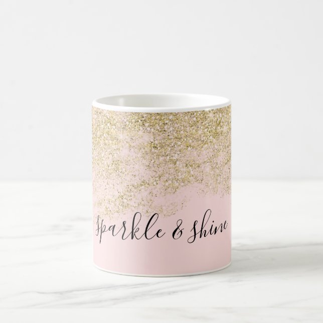 Mug Les parties scintillantes de Faux d'or rougissent (Centre)