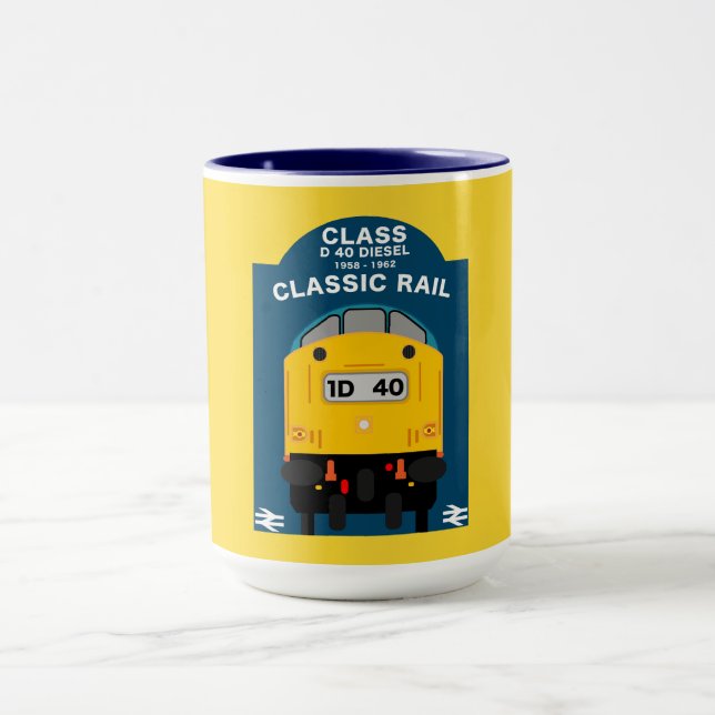 Mug Les passionnés de train ferroviaire britannique (Centre)