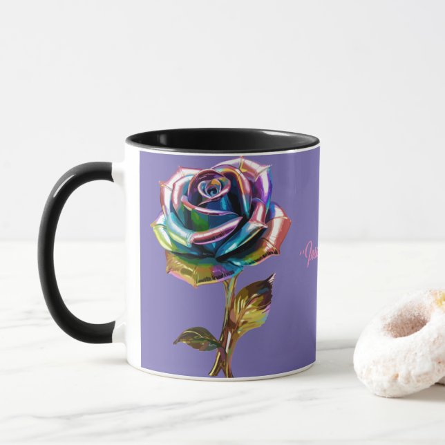 Mug Les pétales dorés (Avec donut)