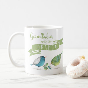 Mug Les petits-enfants font la vie GRAND Oiseaux