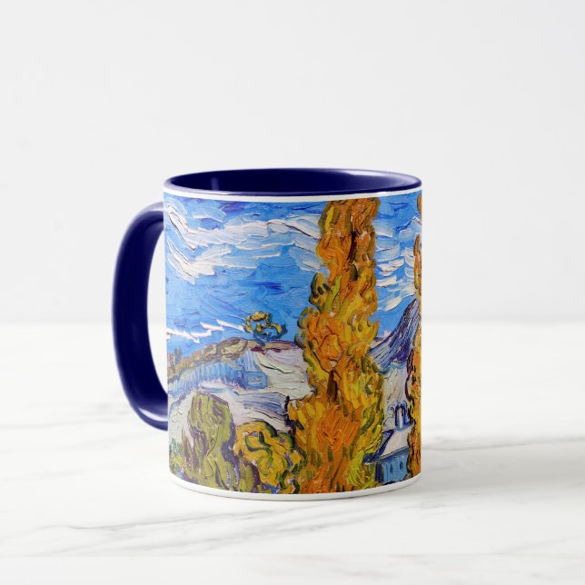 Mug Les peupliers de Saint-Rémy, Van Gogh (Devant gauche)