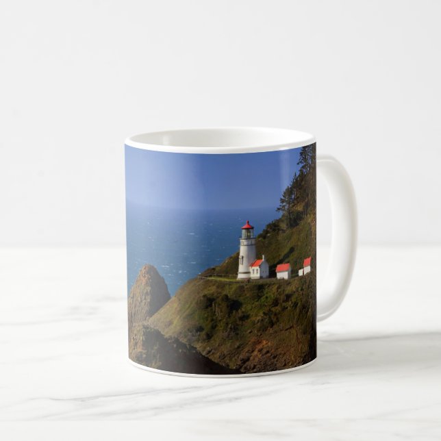 Mug Les phares | Phare de la côte de l'Oregon (Devant droit)