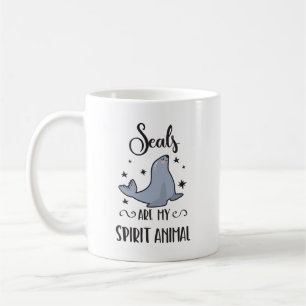 Mug Les phoques sont mon esprit animal mignon amoureux