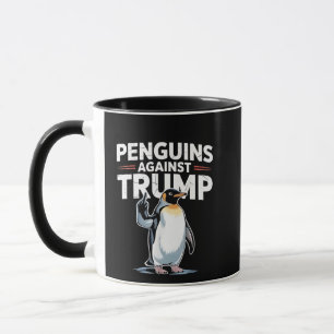 Mug Les pingouins contre Trump Anti Trump Résistent au