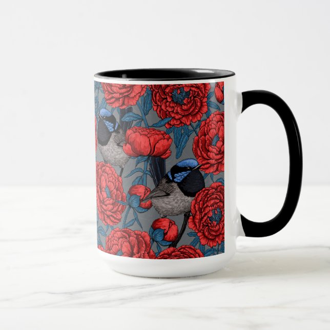 Mug Les pivoines et les brunes (Droite)