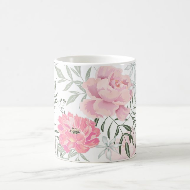 Mug Les pivoines roses (Centre)