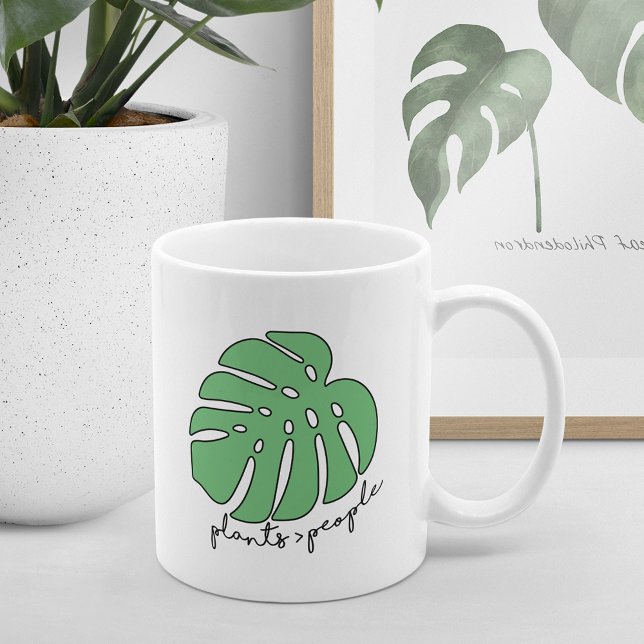 Mug Les plantes au-dessus des gens | Amoureux Plantes  (Créateur téléchargé)