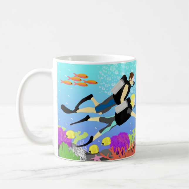 Mug Les plus longues vacances par Paige Toon - Plongée (Gauche)