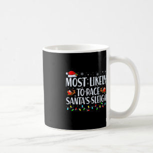 Mug Les Plus Probables De Course Père Noël Sleigh Fami
