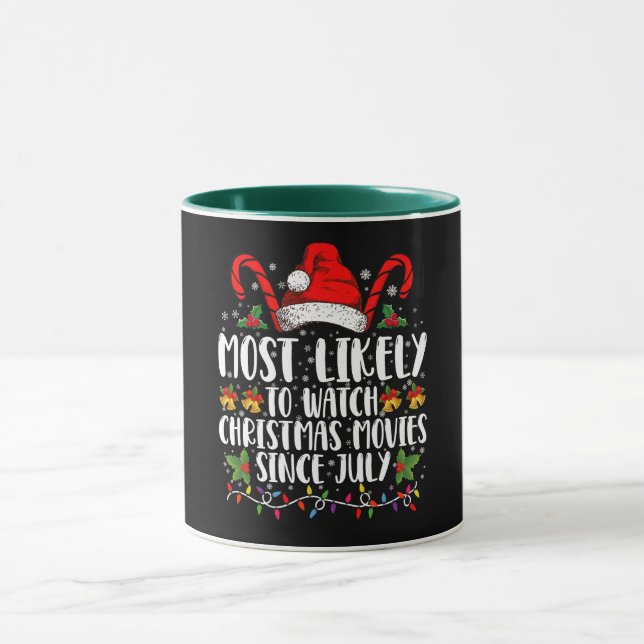 Mug Les Plus Probables Regarder Les Films De Noël Depu (Centre)