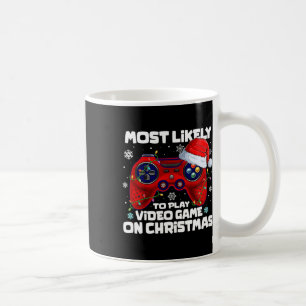 Mug Les Plus Susceptibles De Jouer Au Jeu Vidéo À Noël
