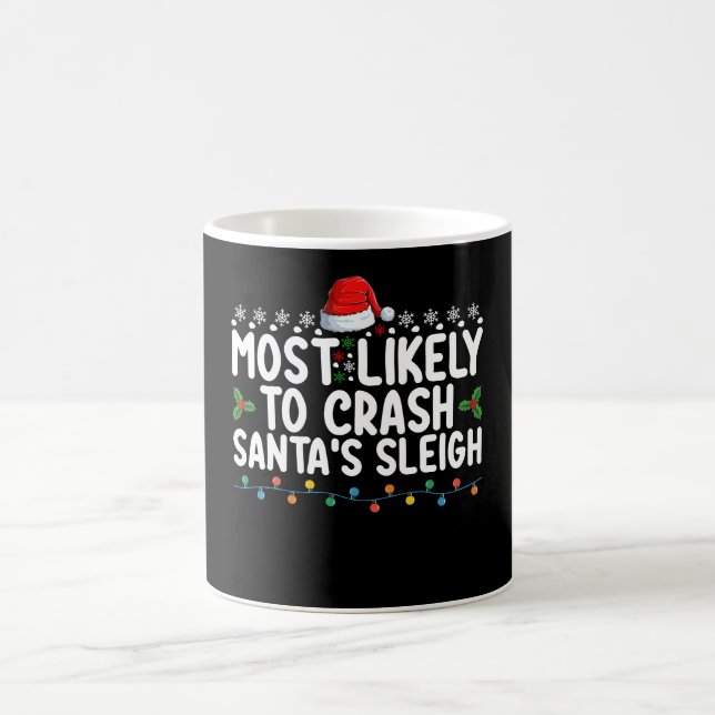 Mug Les Plus Susceptibles D'Écraser Père Noël Sleigh C (Centre)