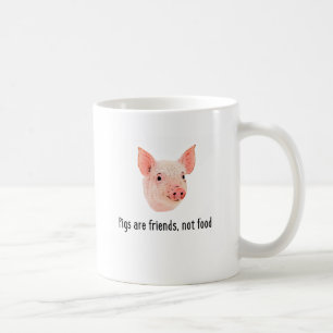 Mug Les porcs sont des amis, pas conception de