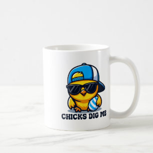 Mug Les poussins m'aiment Pâques drôle de Pâques pour