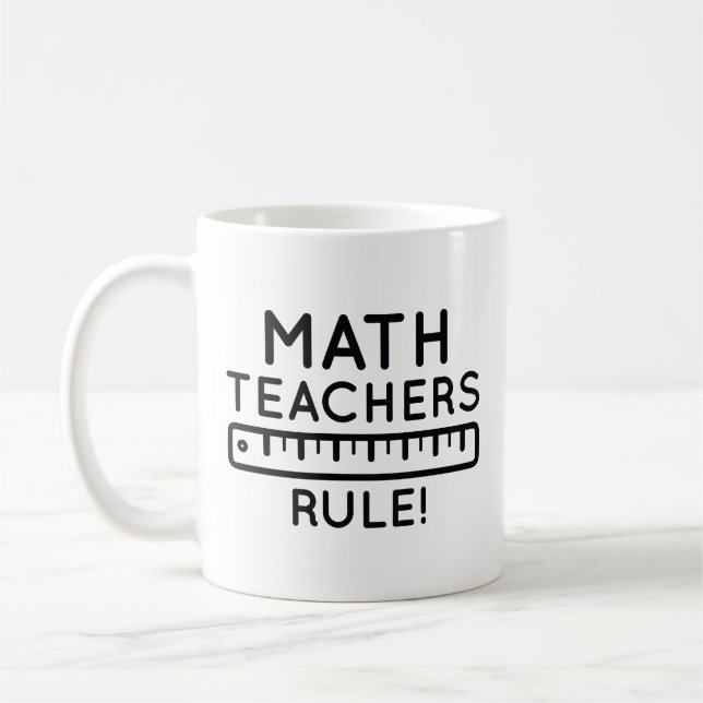 Mug Les profs de maths règnent (Gauche)