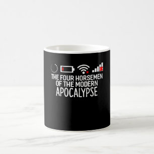 Mug Les quatre cavaliers de l'Apocalypse moderne Funny