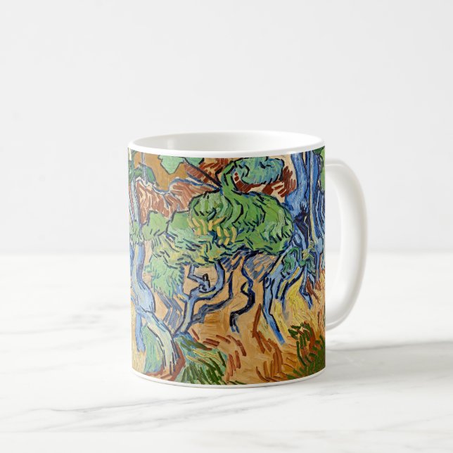 Mug Les racines des arbres de Vincent van Gogh (Devant droit)