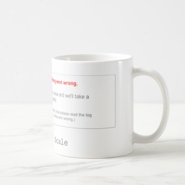 Mug Les rails ne peuvent pas mesurer (Droite)