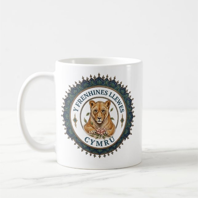 Mug Les Reines Lionnes. pays de Galles ‎ (Gauche)