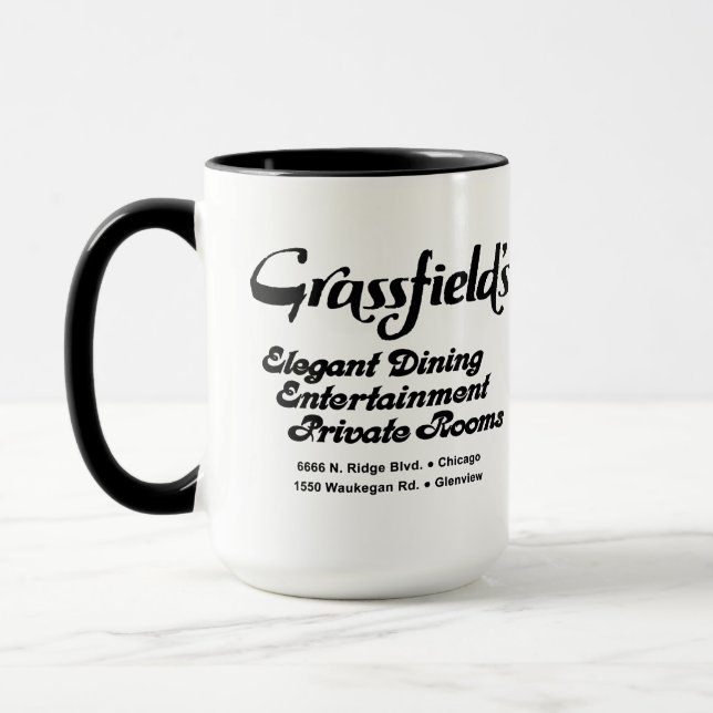 Mug Les restaurants Grassfield's, Chicago, Glenview, I (Gauche)