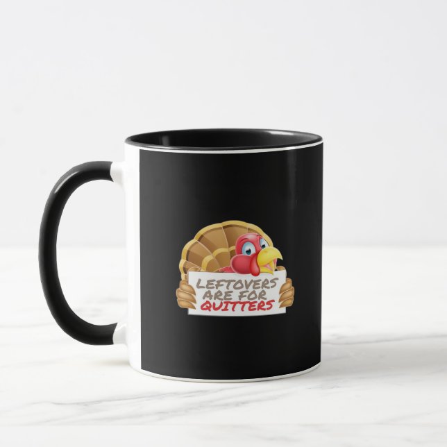 Mug Les Restes Sont Pour Quitters Thanksgiving Fun Cla (Gauche)