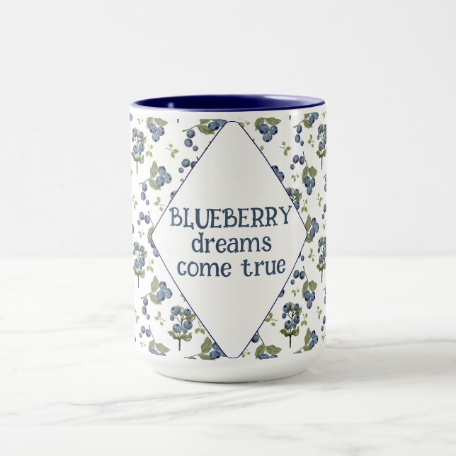 Mug Les rêves de BLUEBERRY deviennent réalité (Centre)