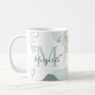 Mug Les rêves de monogramme personnalisé Citation de