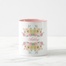Les roses floraux chics de pivoine ont