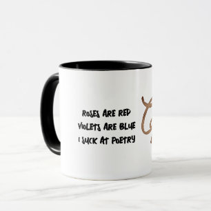 Mug Les roses personnalisables sont rouges drôles