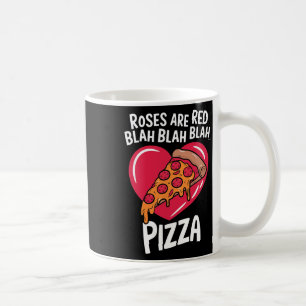Mug Les roses sont rouges, blah pizza Saint-Valentin a