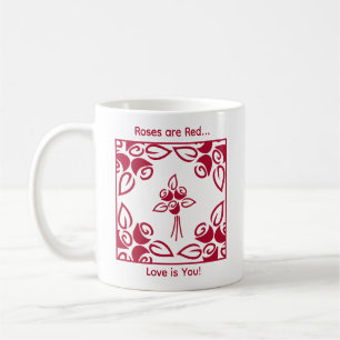 Mug Les roses sont rouges, l'amour c'est vous Chic Fle