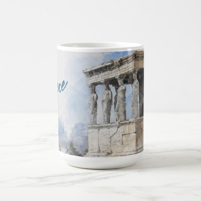 Mug Les ruines des sites antiques aquarelles à Athènes (Centre)