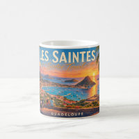Les Saintes Guadeloupe Sunset Vintage Travel Poste