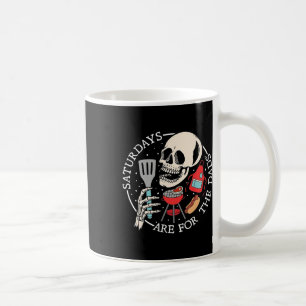 Mug Les samedis sont pour les papas drôle de squelette