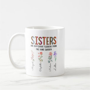 Mug Les Soeurs Sont Différentes Fleur - Noms Personnal