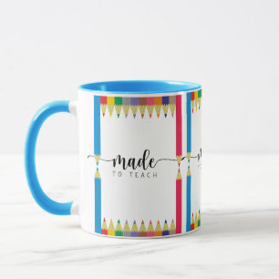 Mug Les super-héros de l'enseignant faits pour enseign