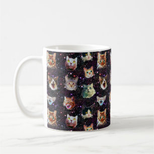 Mug Les têtes de chats dans l'espace extra-atmosphériq