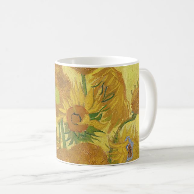 Mug Les tournesols de Van Gogh (Devant droit)