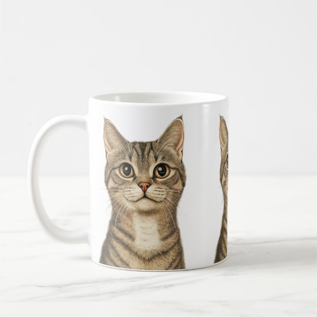 Mug Les trésors tabby de Dürer 2 (Gauche)