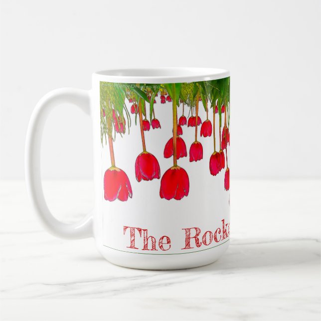 Mug Les tulipes rouges d'éclat de Rocket ! Version 2 (Gauche)