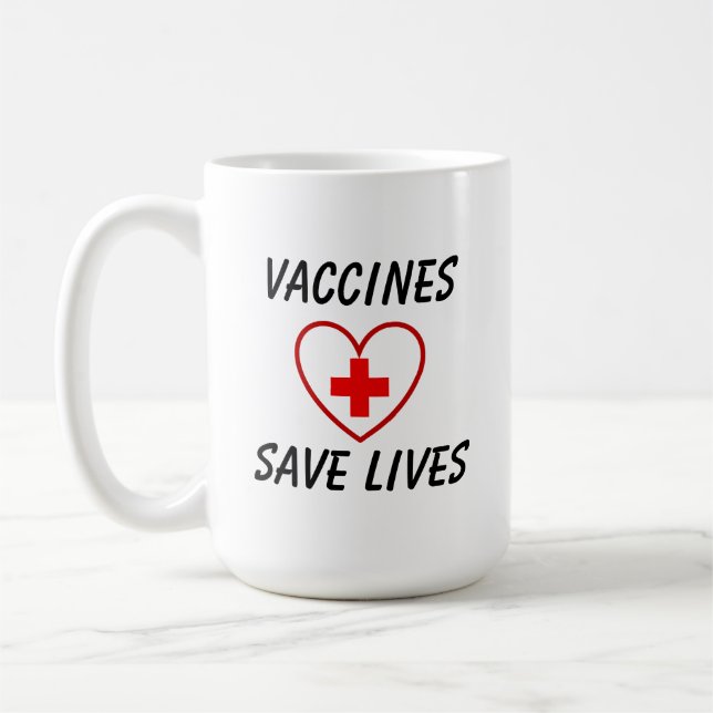 Mug Les vaccins sauvent des vies (Gauche)